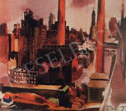 Aba-Novák Vilmos - Az Art+Auction magazinban megjelent New York 1935 című képe